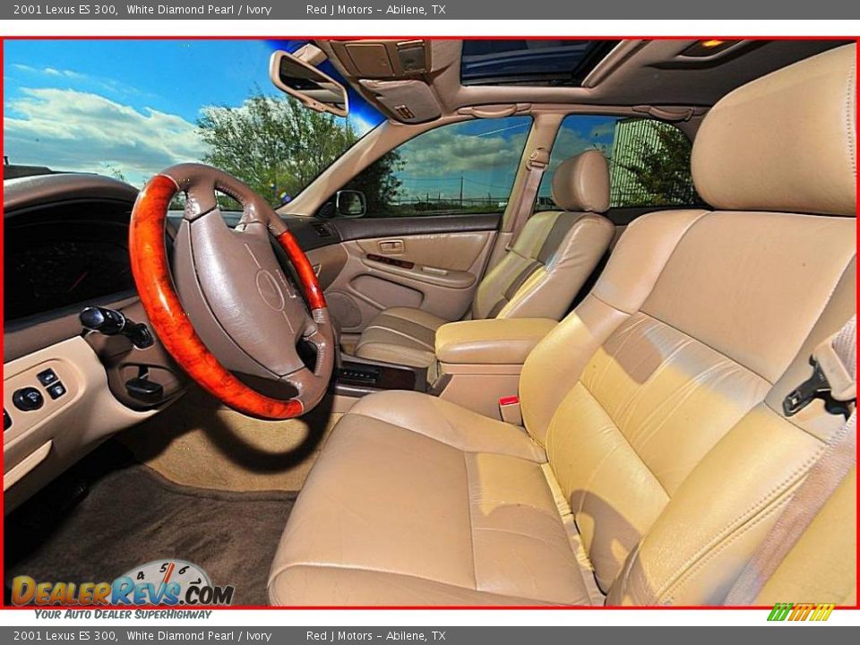 2001 Lexus ES 300 White Diamond Pearl / Ivory Photo #11