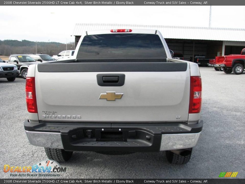 2008 Chevrolet Silverado 2500HD LT Crew Cab 4x4 Silver Birch Metallic / Ebony Black Photo #8
