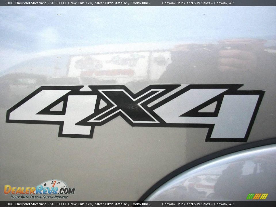 2008 Chevrolet Silverado 2500HD LT Crew Cab 4x4 Silver Birch Metallic / Ebony Black Photo #9