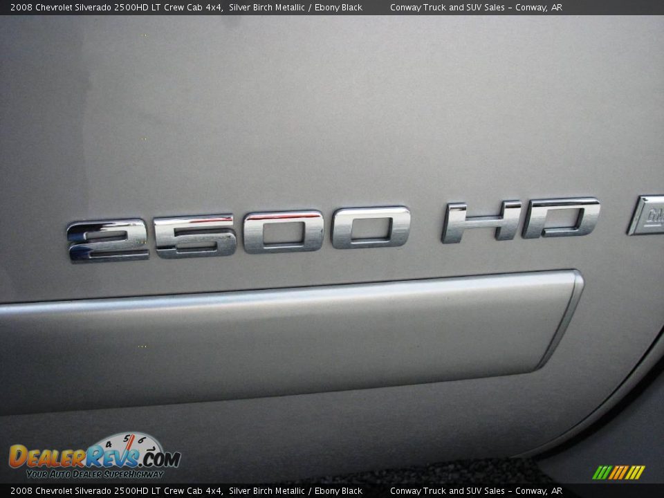 2008 Chevrolet Silverado 2500HD LT Crew Cab 4x4 Silver Birch Metallic / Ebony Black Photo #10