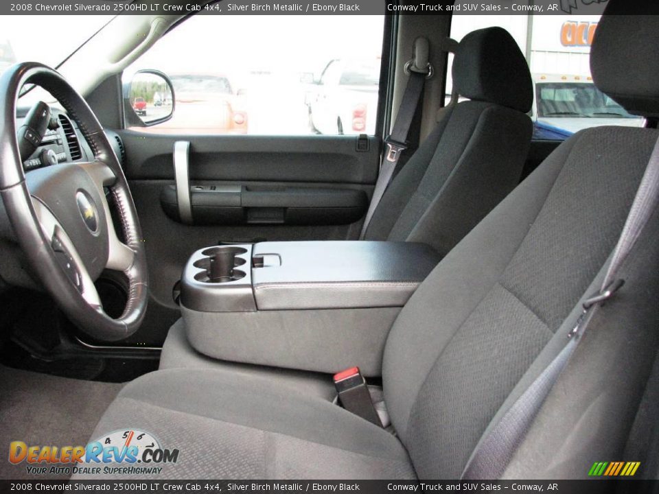 2008 Chevrolet Silverado 2500HD LT Crew Cab 4x4 Silver Birch Metallic / Ebony Black Photo #12
