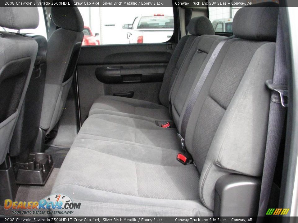2008 Chevrolet Silverado 2500HD LT Crew Cab 4x4 Silver Birch Metallic / Ebony Black Photo #13