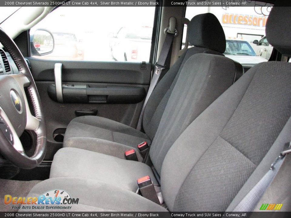 2008 Chevrolet Silverado 2500HD LT Crew Cab 4x4 Silver Birch Metallic / Ebony Black Photo #14