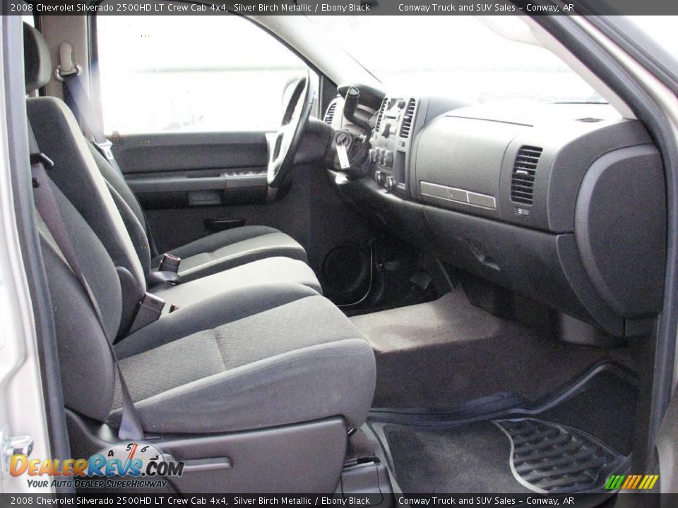 2008 Chevrolet Silverado 2500HD LT Crew Cab 4x4 Silver Birch Metallic / Ebony Black Photo #15