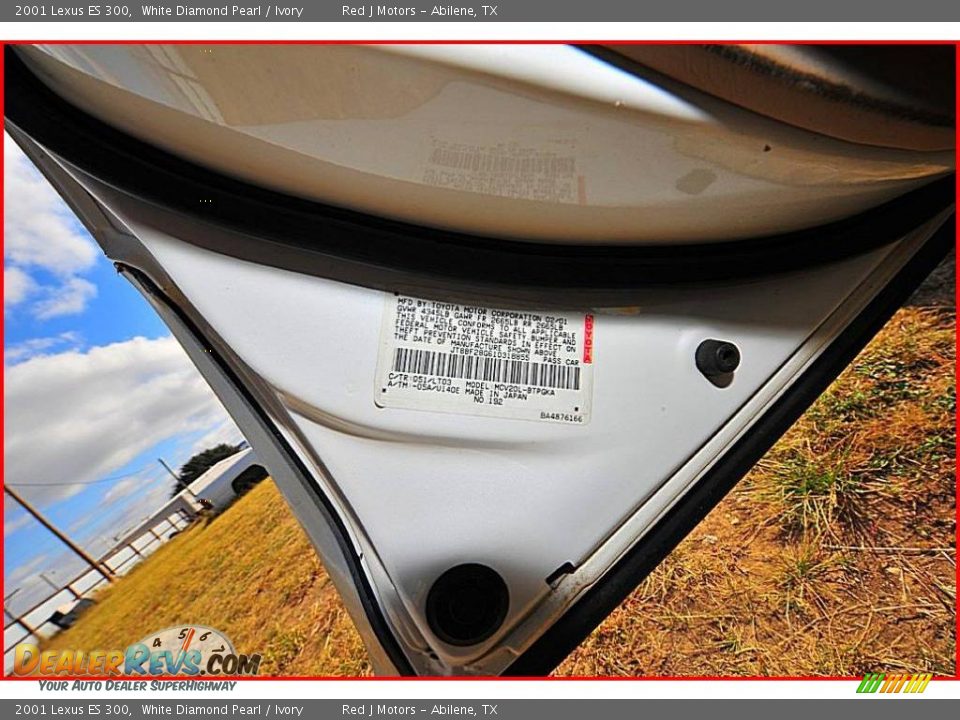 2001 Lexus ES 300 White Diamond Pearl / Ivory Photo #15