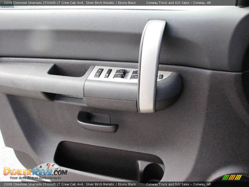 2008 Chevrolet Silverado 2500HD LT Crew Cab 4x4 Silver Birch Metallic / Ebony Black Photo #17