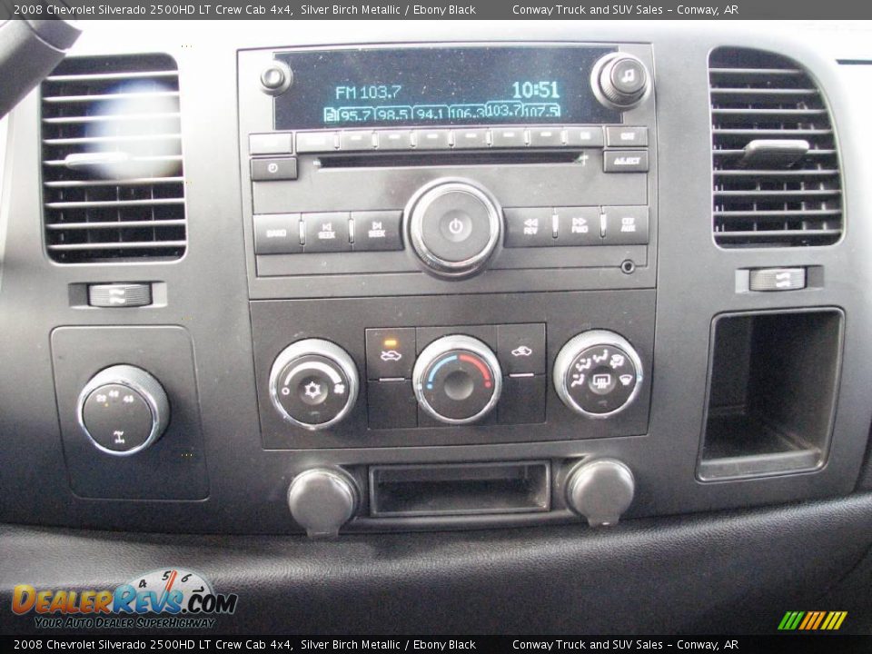 2008 Chevrolet Silverado 2500HD LT Crew Cab 4x4 Silver Birch Metallic / Ebony Black Photo #18