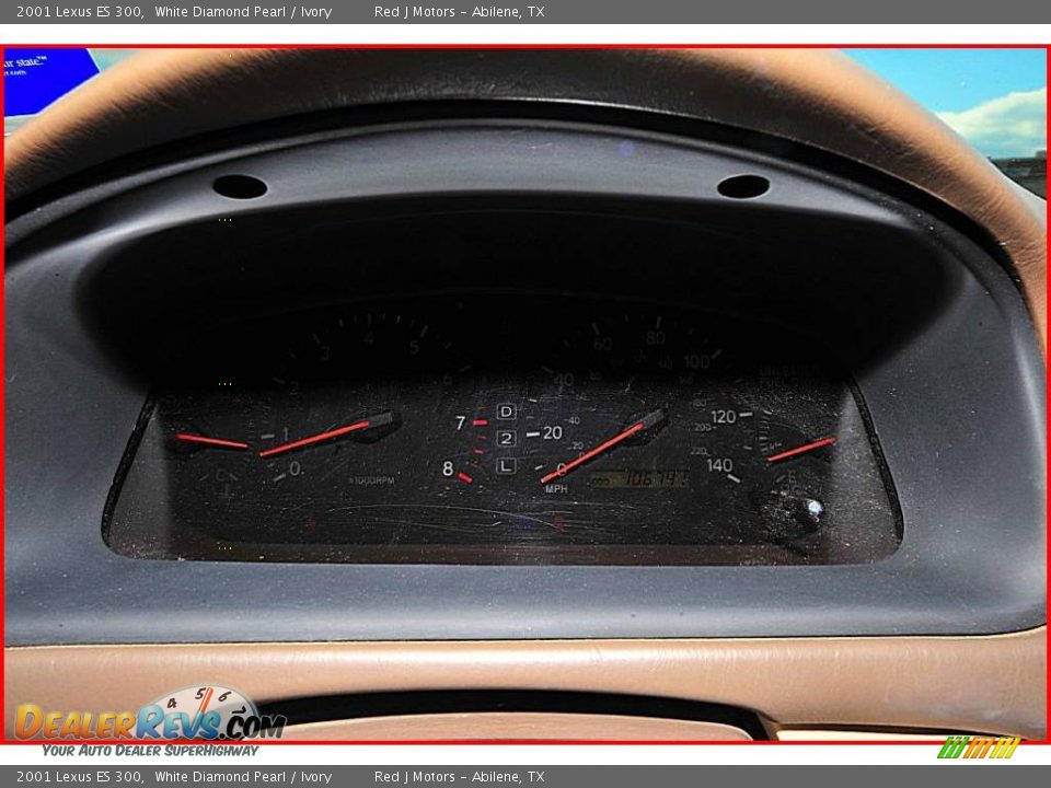2001 Lexus ES 300 White Diamond Pearl / Ivory Photo #25