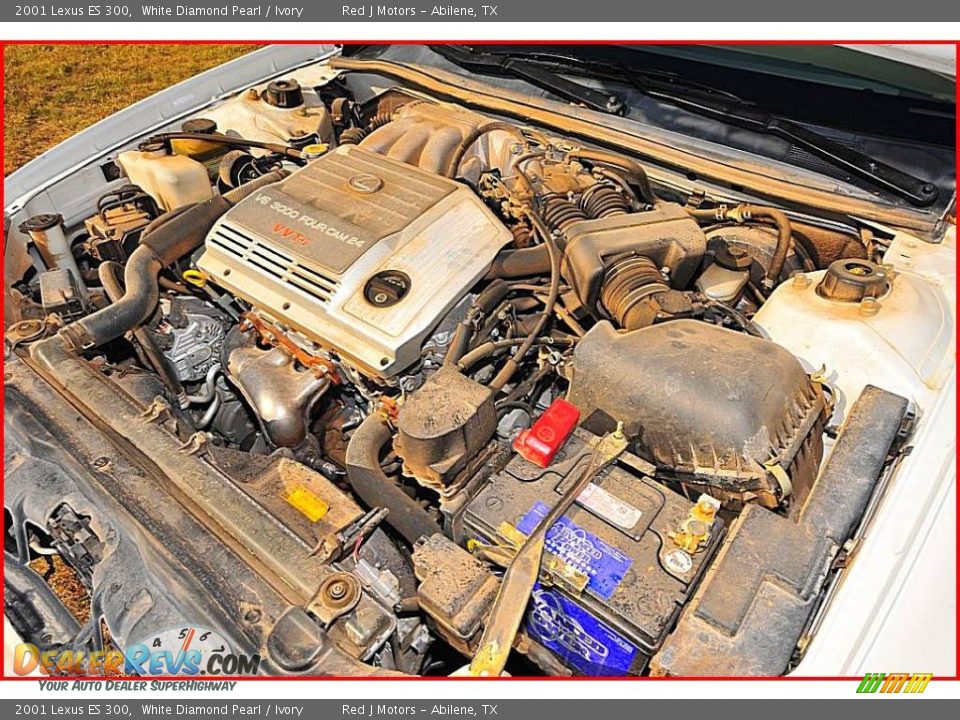2001 Lexus ES 300 White Diamond Pearl / Ivory Photo #28