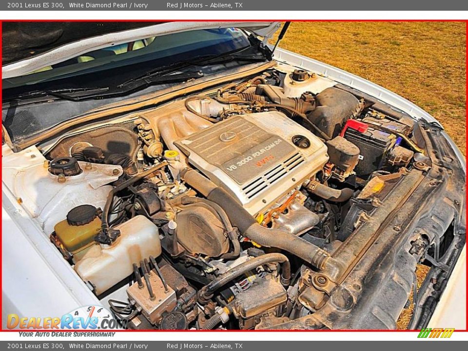 2001 Lexus ES 300 White Diamond Pearl / Ivory Photo #29