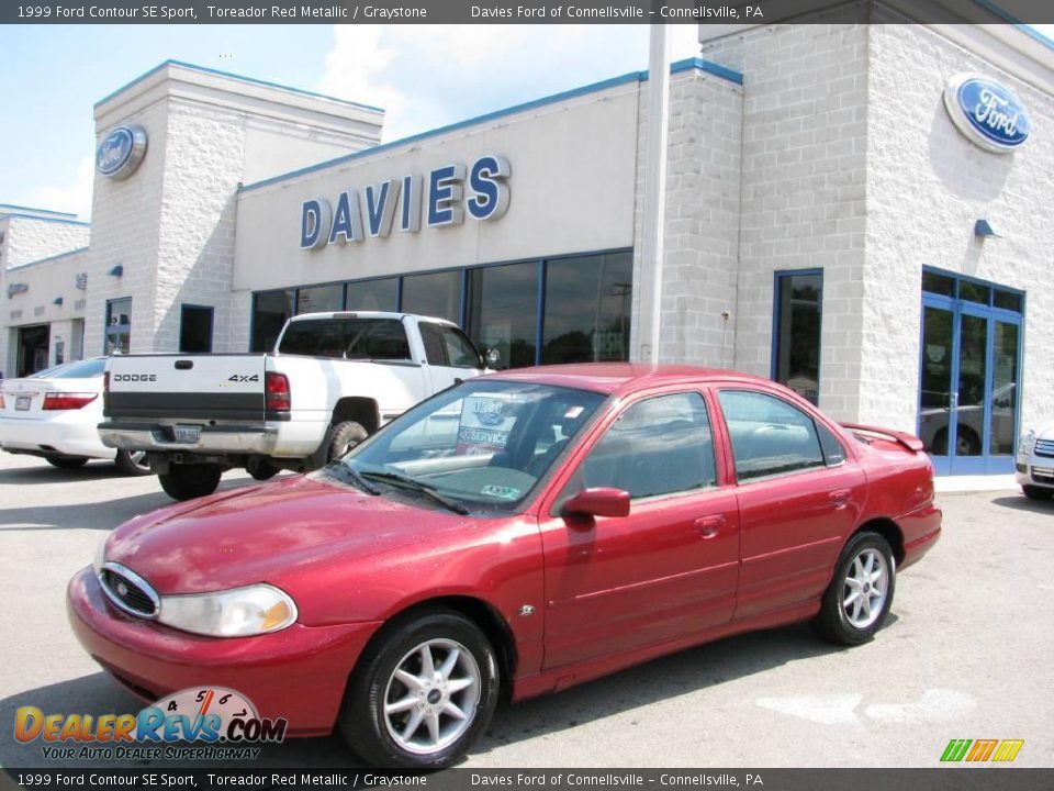 1999 Ford Contour SE Sport Toreador Red Metallic / Graystone Photo #1