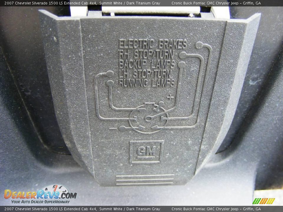 2007 Chevrolet Silverado 1500 LS Extended Cab 4x4 Summit White / Dark Titanium Gray Photo #12