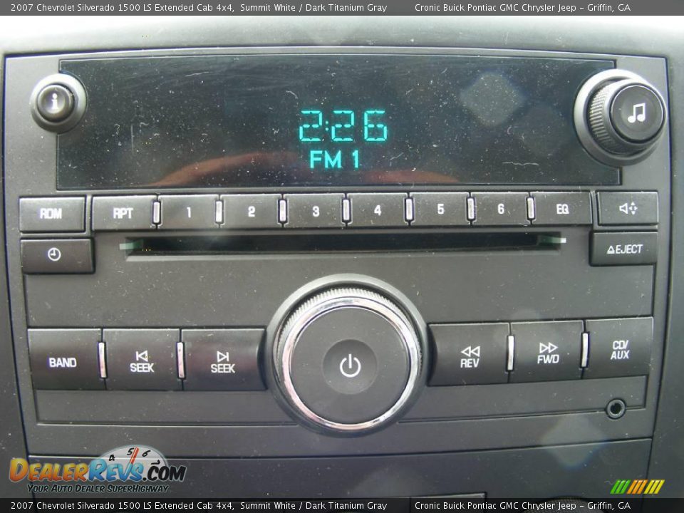 2007 Chevrolet Silverado 1500 LS Extended Cab 4x4 Summit White / Dark Titanium Gray Photo #25