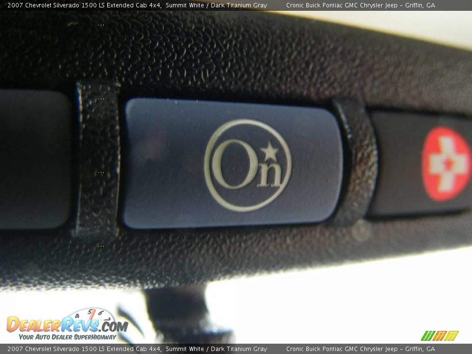 2007 Chevrolet Silverado 1500 LS Extended Cab 4x4 Summit White / Dark Titanium Gray Photo #26