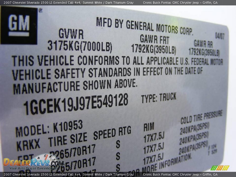 2007 Chevrolet Silverado 1500 LS Extended Cab 4x4 Summit White / Dark Titanium Gray Photo #27