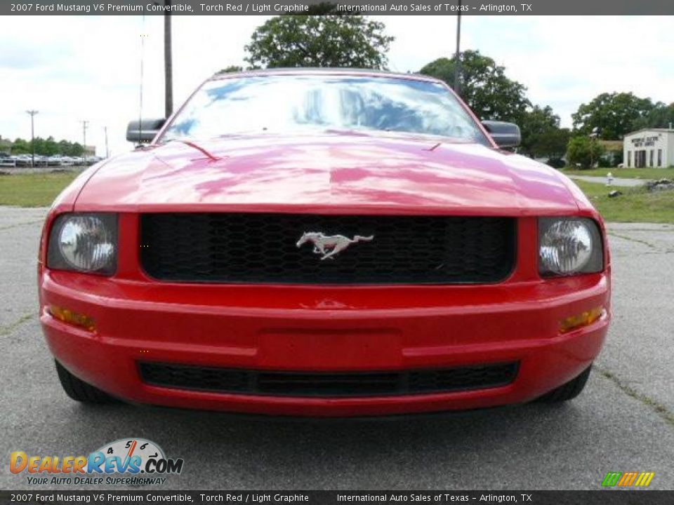 2007 Ford Mustang V6 Premium Convertible Torch Red / Light Graphite Photo #1