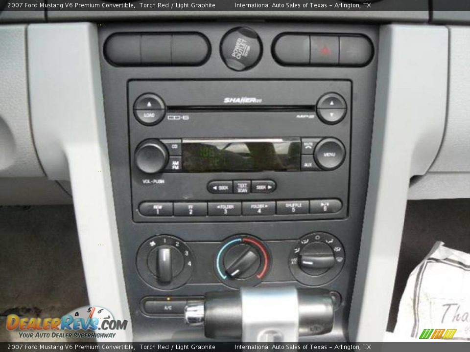 2007 Ford Mustang V6 Premium Convertible Torch Red / Light Graphite Photo #20