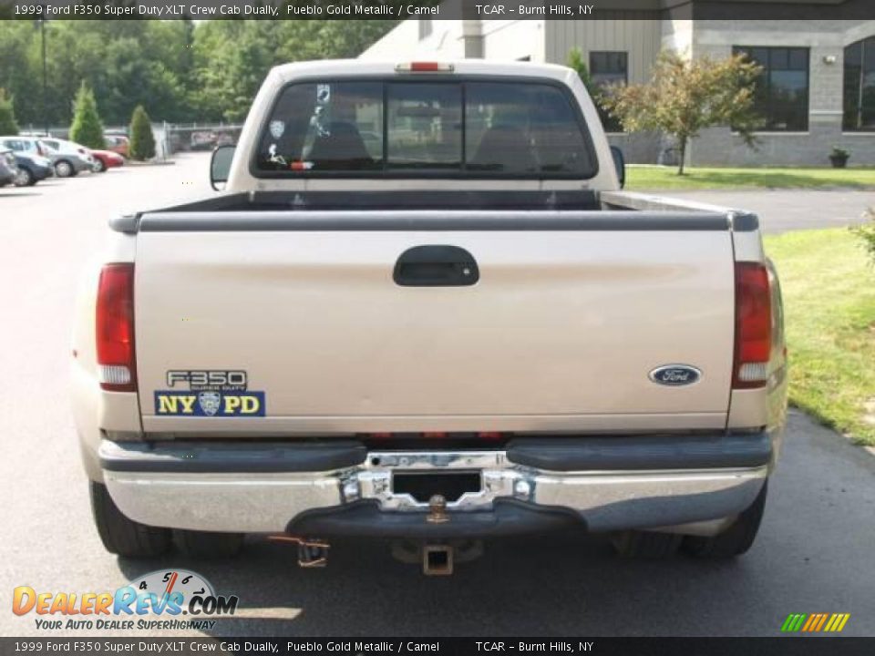 1999 Ford F350 Super Duty XLT Crew Cab Dually Pueblo Gold Metallic / Camel Photo #5