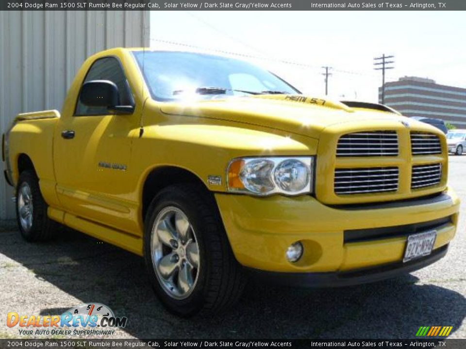 2004 Dodge Ram 1500 SLT Rumble Bee Regular Cab Solar Yellow / Dark Slate Gray/Yellow Accents Photo #3