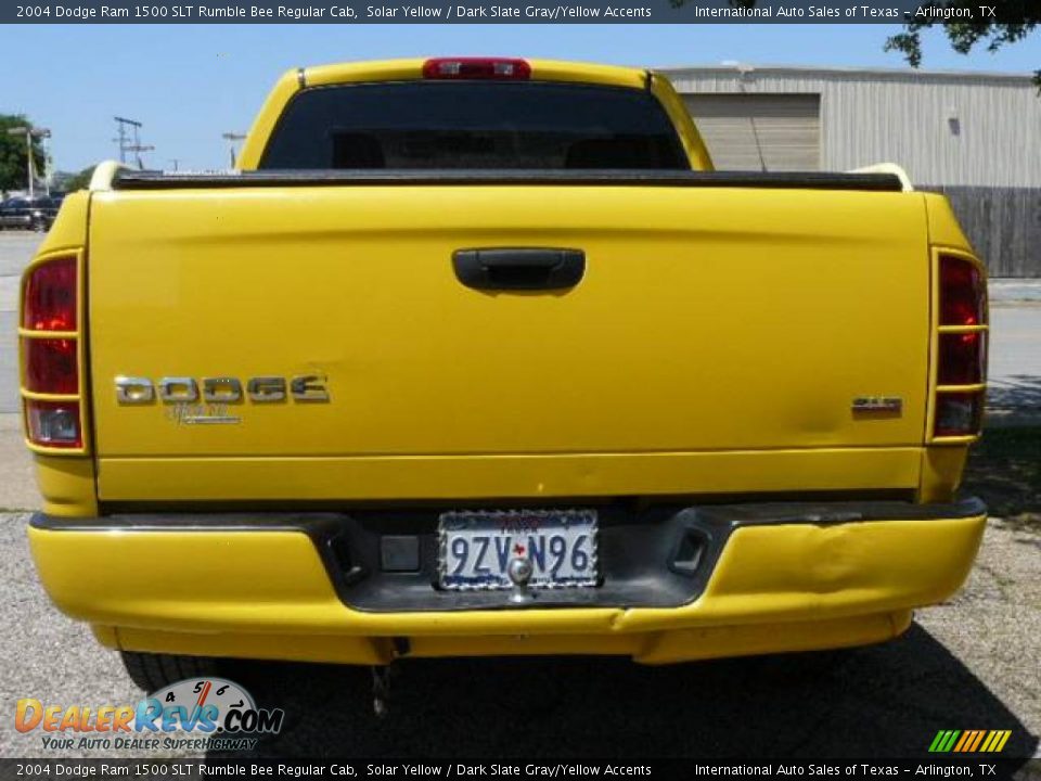 2004 Dodge Ram 1500 SLT Rumble Bee Regular Cab Solar Yellow / Dark Slate Gray/Yellow Accents Photo #5
