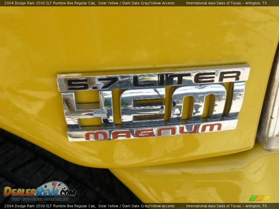 2004 Dodge Ram 1500 SLT Rumble Bee Regular Cab Solar Yellow / Dark Slate Gray/Yellow Accents Photo #13
