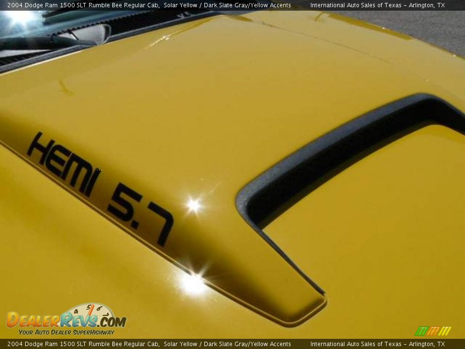 2004 Dodge Ram 1500 SLT Rumble Bee Regular Cab Solar Yellow / Dark Slate Gray/Yellow Accents Photo #14