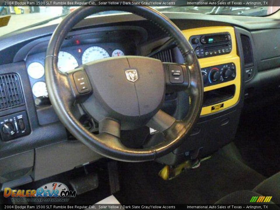 2004 Dodge Ram 1500 SLT Rumble Bee Regular Cab Solar Yellow / Dark Slate Gray/Yellow Accents Photo #16