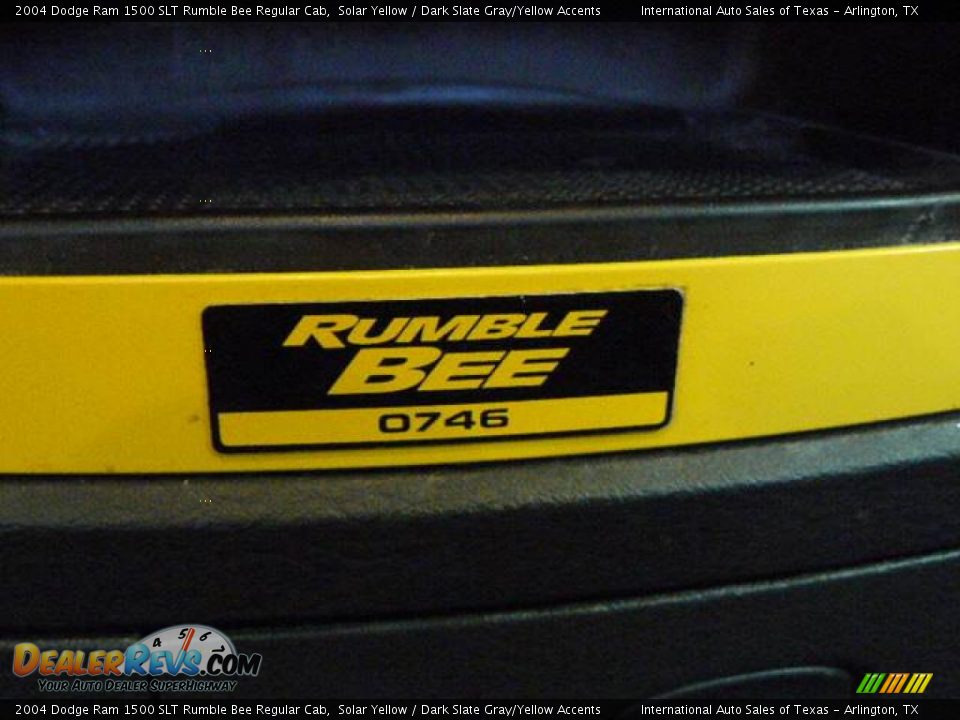 2004 Dodge Ram 1500 SLT Rumble Bee Regular Cab Solar Yellow / Dark Slate Gray/Yellow Accents Photo #28