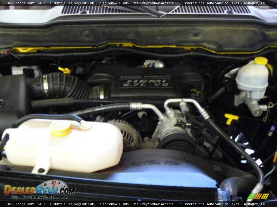 2004 Dodge Ram 1500 SLT Rumble Bee Regular Cab Solar Yellow / Dark Slate Gray/Yellow Accents Photo #35
