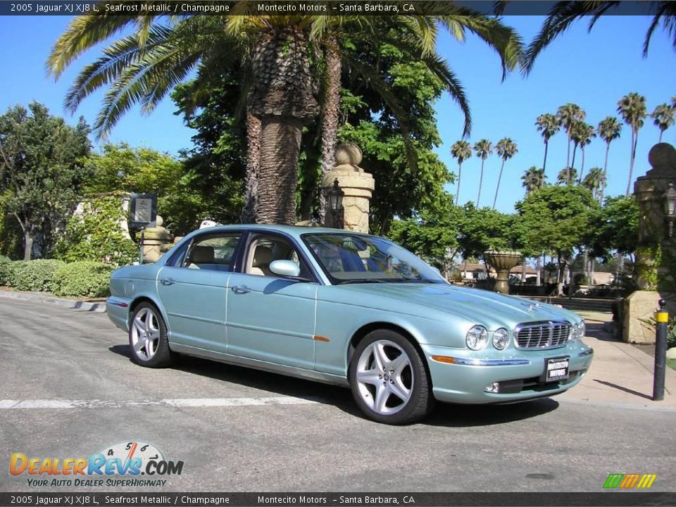 2005 Jaguar XJ XJ8 L Seafrost Metallic / Champagne Photo #3