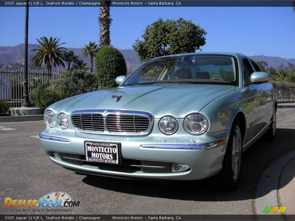 2005 Jaguar XJ XJ8 L Seafrost Metallic / Champagne Photo #5