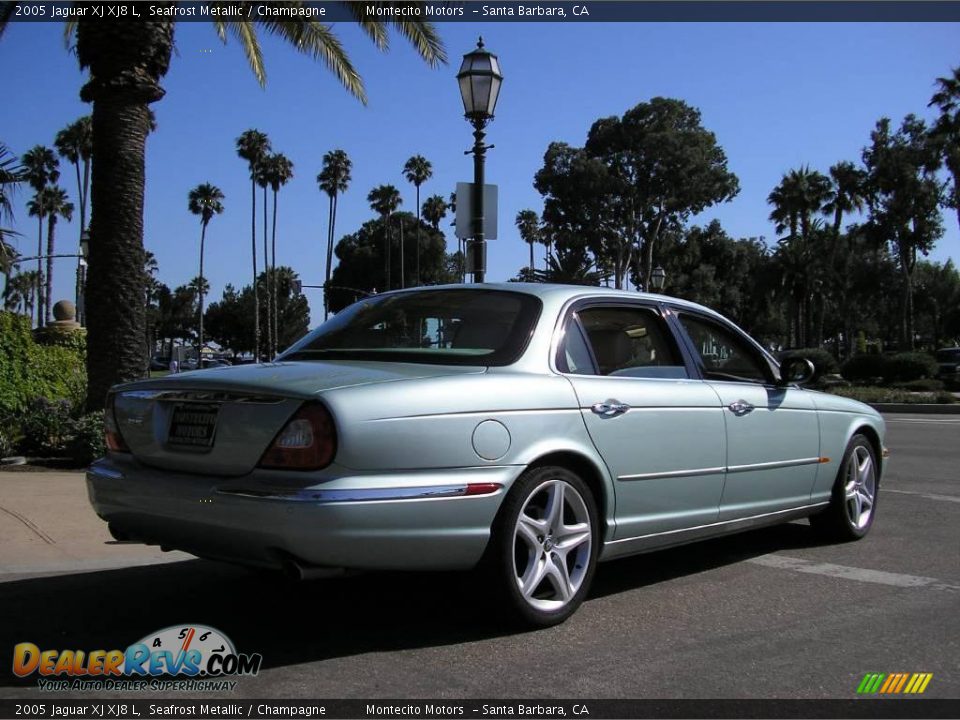 2005 Jaguar XJ XJ8 L Seafrost Metallic / Champagne Photo #6