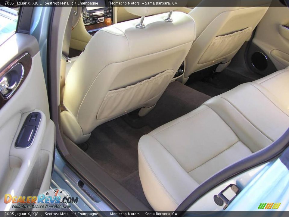 2005 Jaguar XJ XJ8 L Seafrost Metallic / Champagne Photo #14