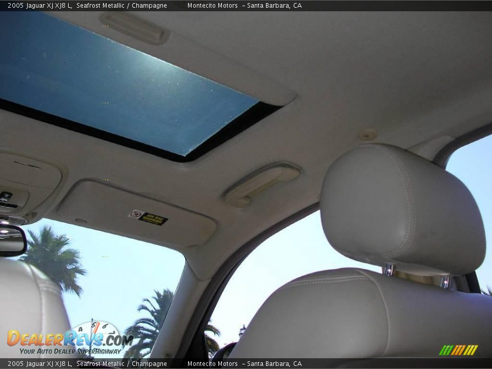 2005 Jaguar XJ XJ8 L Seafrost Metallic / Champagne Photo #17