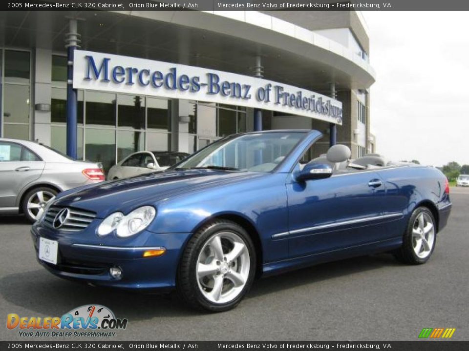 2005 Mercedes-Benz CLK 320 Cabriolet Orion Blue Metallic / Ash Photo #1