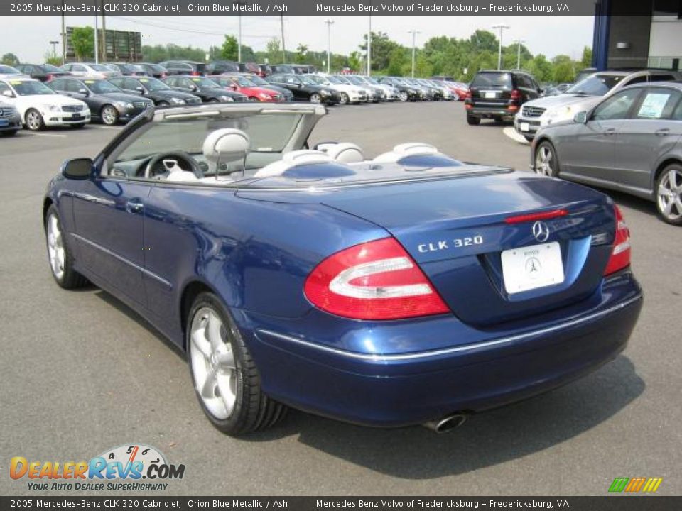 2005 Mercedes-Benz CLK 320 Cabriolet Orion Blue Metallic / Ash Photo #3