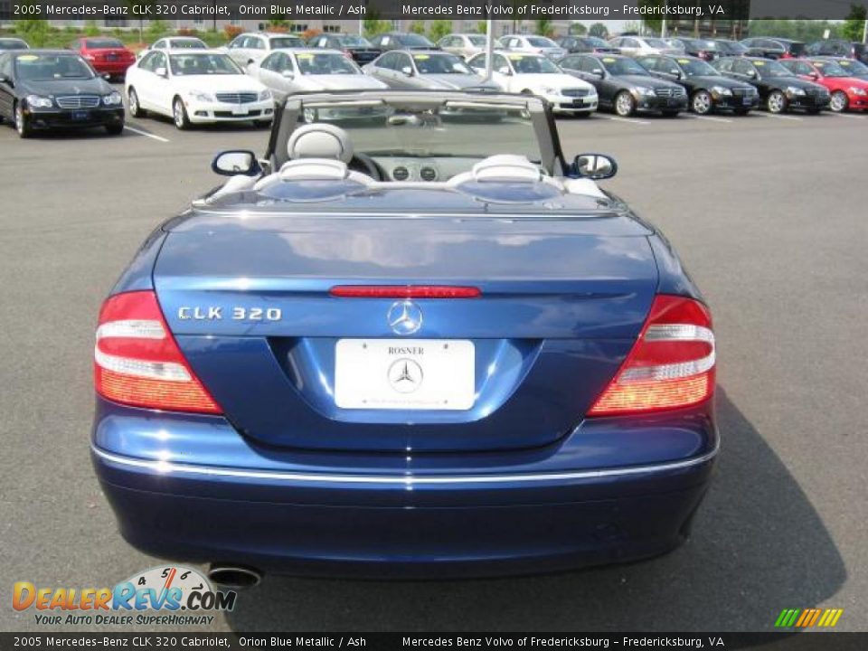 2005 Mercedes-Benz CLK 320 Cabriolet Orion Blue Metallic / Ash Photo #4