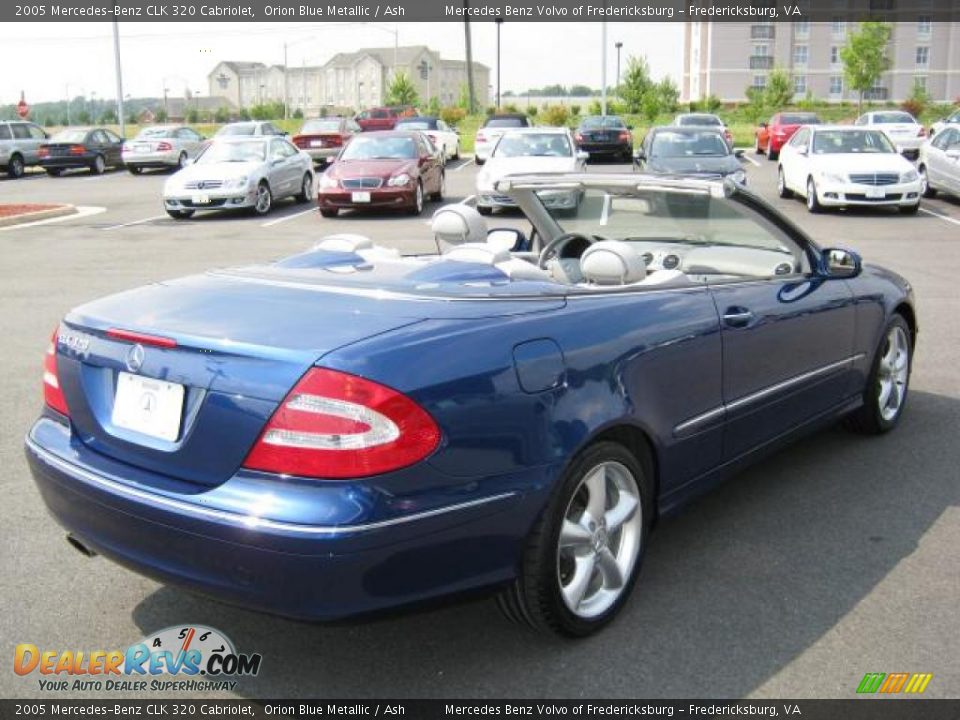 2005 Mercedes-Benz CLK 320 Cabriolet Orion Blue Metallic / Ash Photo #5