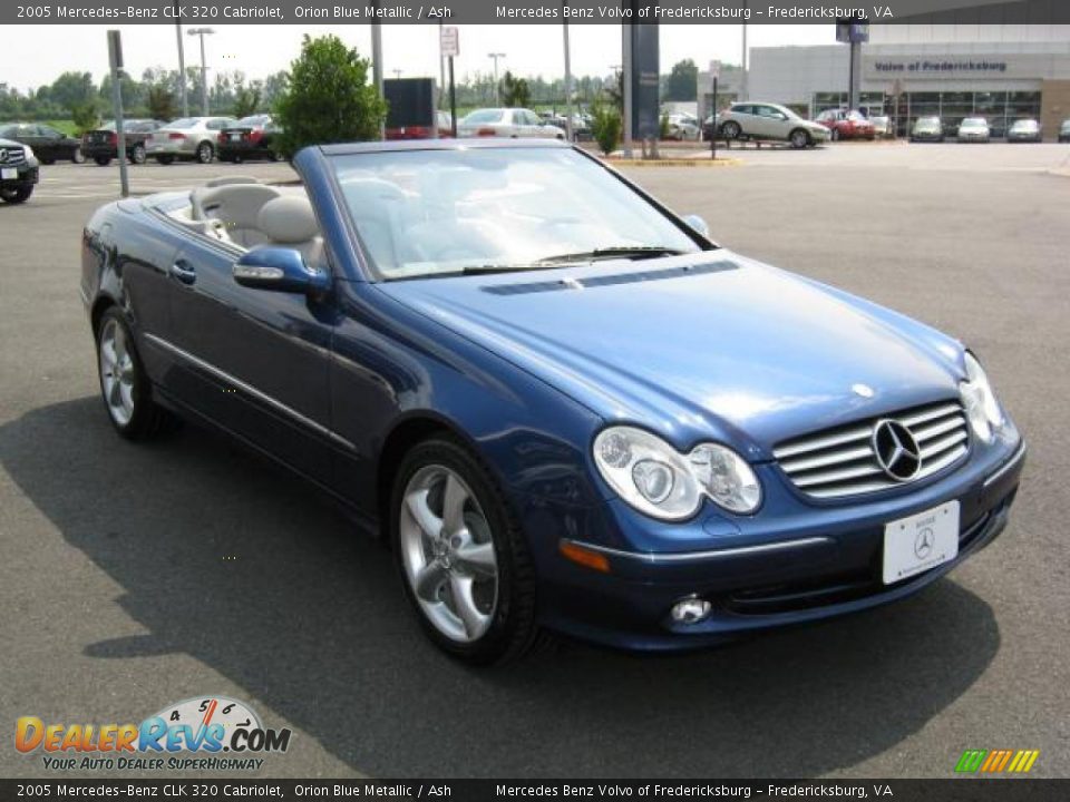 2005 Mercedes-Benz CLK 320 Cabriolet Orion Blue Metallic / Ash Photo #6