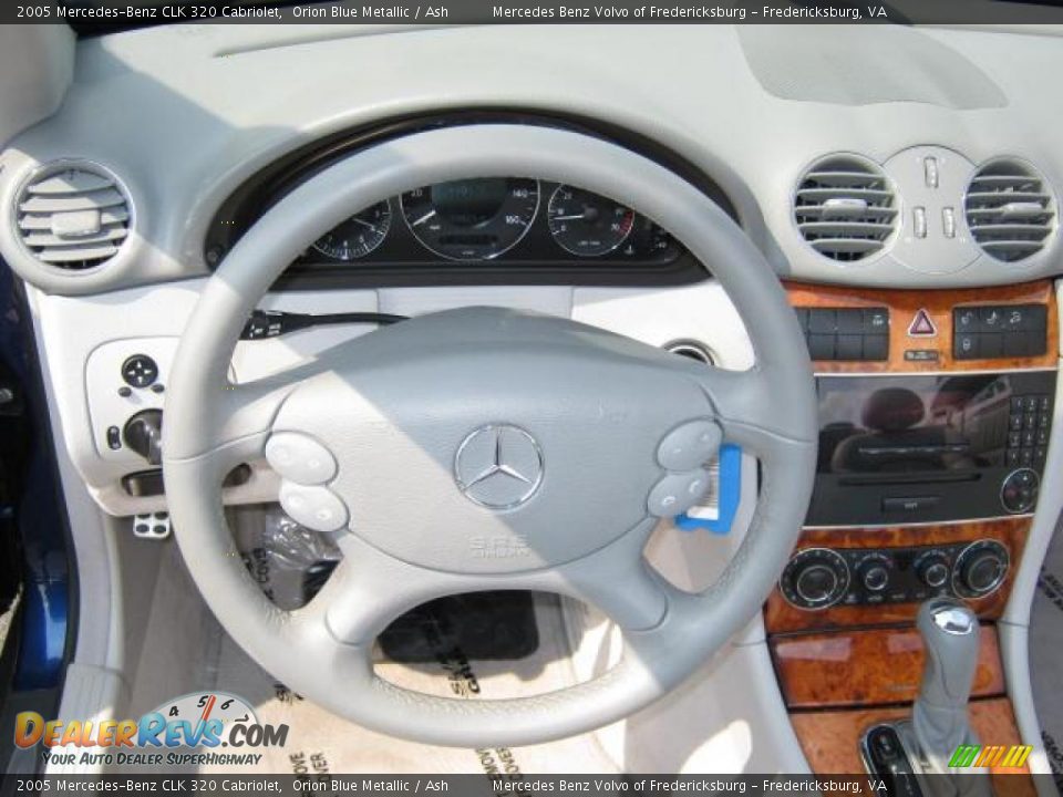 2005 Mercedes-Benz CLK 320 Cabriolet Orion Blue Metallic / Ash Photo #12