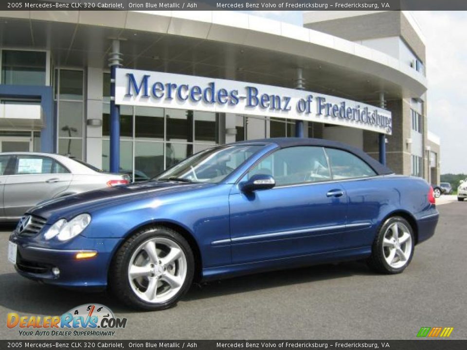 2005 Mercedes-Benz CLK 320 Cabriolet Orion Blue Metallic / Ash Photo #17
