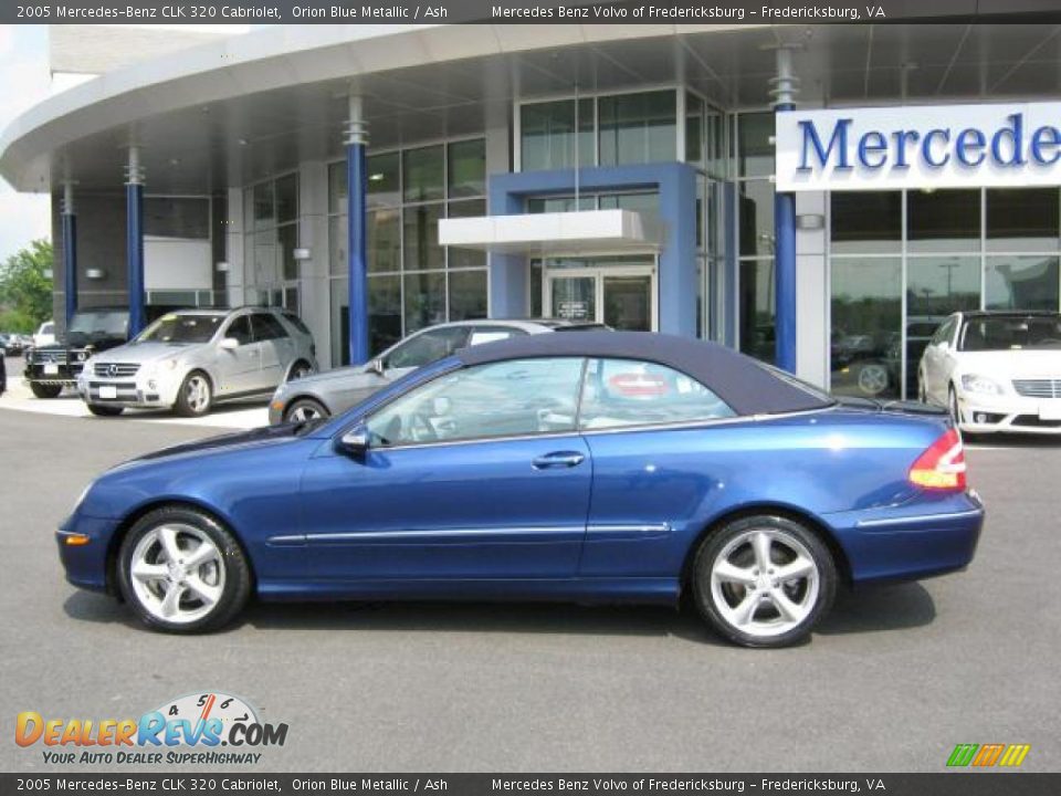 2005 Mercedes-Benz CLK 320 Cabriolet Orion Blue Metallic / Ash Photo #18