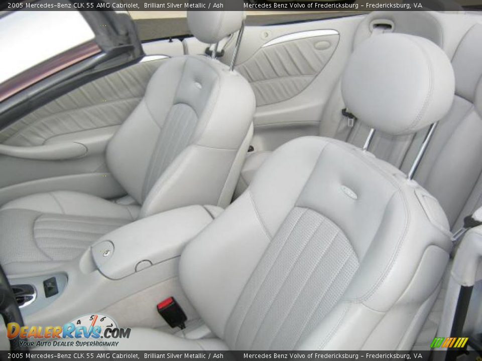 2005 Mercedes-Benz CLK 55 AMG Cabriolet Brilliant Silver Metallic / Ash Photo #11