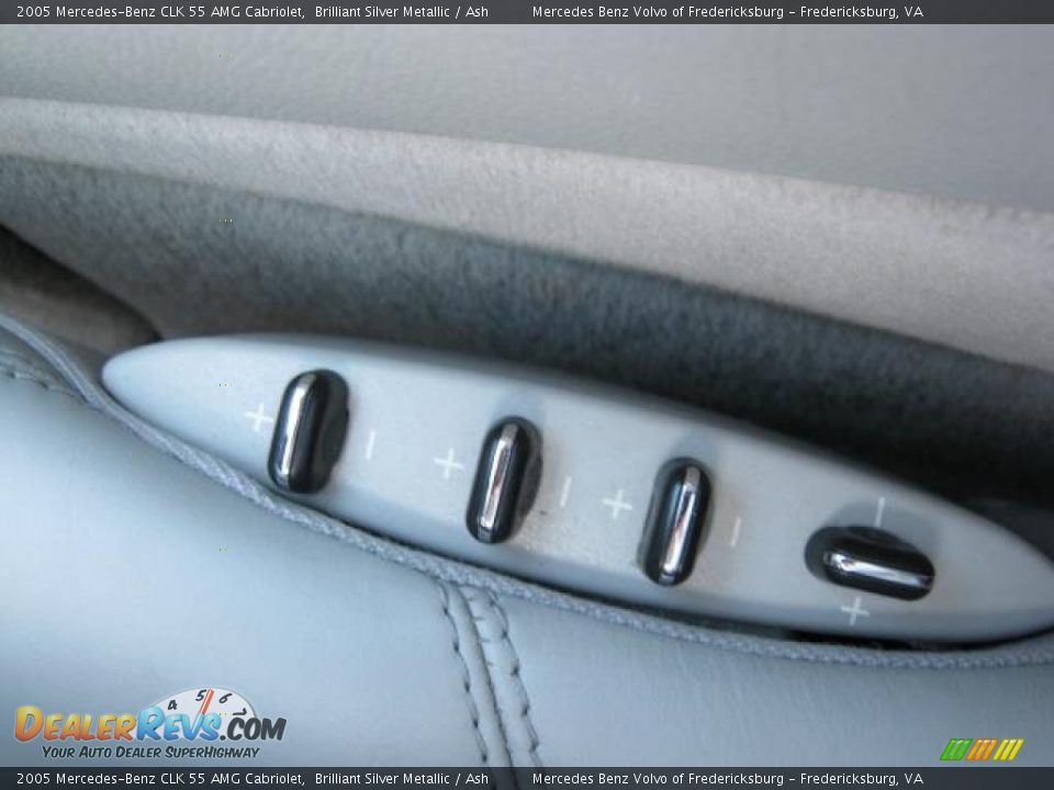 2005 Mercedes-Benz CLK 55 AMG Cabriolet Brilliant Silver Metallic / Ash Photo #18