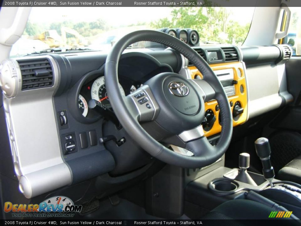 2008 Toyota FJ Cruiser 4WD Sun Fusion Yellow / Dark Charcoal Photo #5