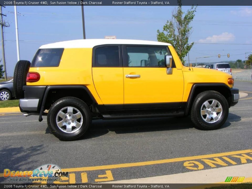 2008 Toyota FJ Cruiser 4WD Sun Fusion Yellow / Dark Charcoal Photo #17