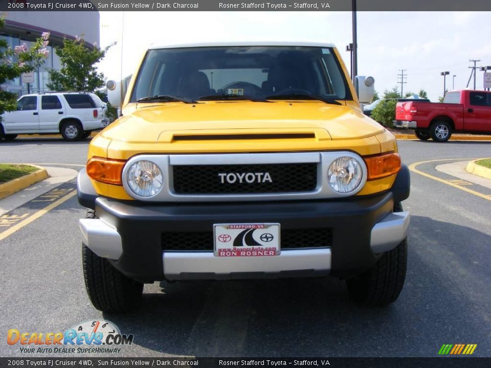 2008 Toyota FJ Cruiser 4WD Sun Fusion Yellow / Dark Charcoal Photo #18