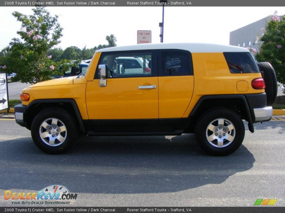 2008 Toyota FJ Cruiser 4WD Sun Fusion Yellow / Dark Charcoal Photo #19