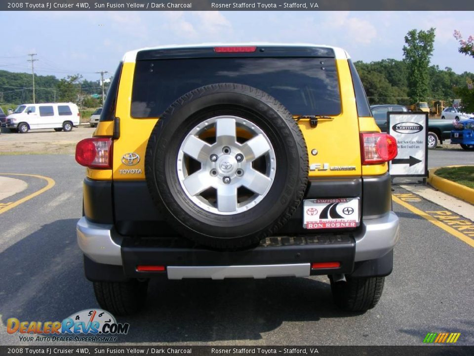 2008 Toyota FJ Cruiser 4WD Sun Fusion Yellow / Dark Charcoal Photo #20