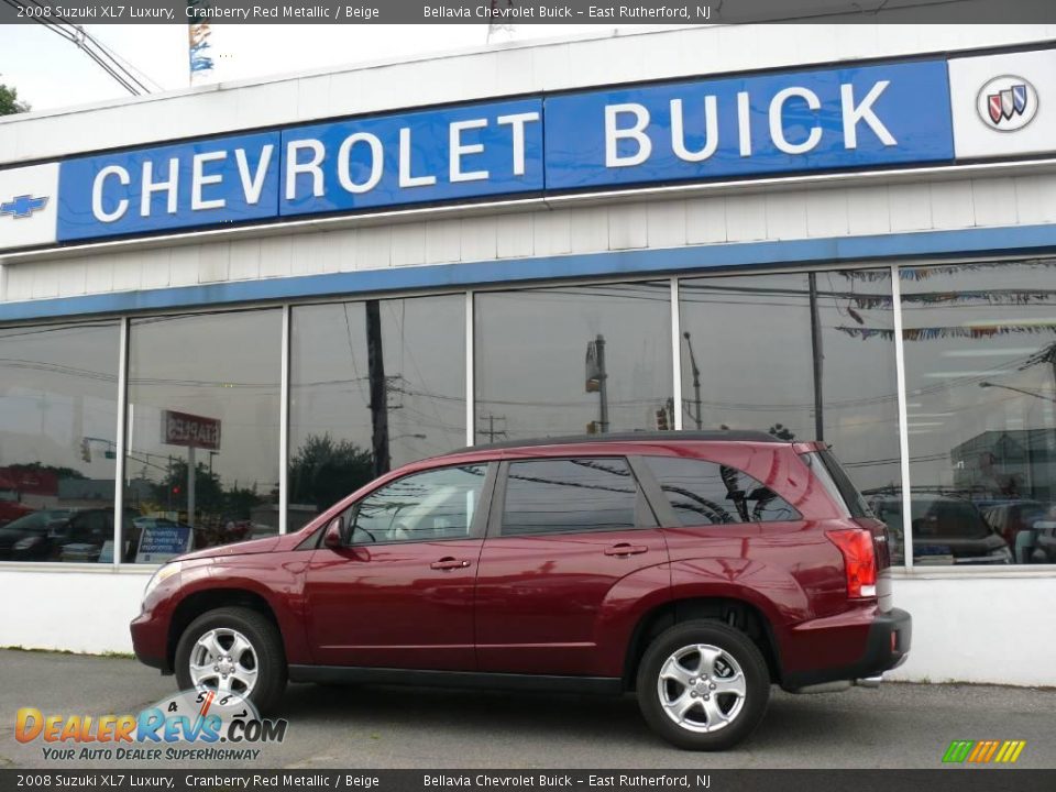 2008 Suzuki XL7 Luxury Cranberry Red Metallic / Beige Photo #1
